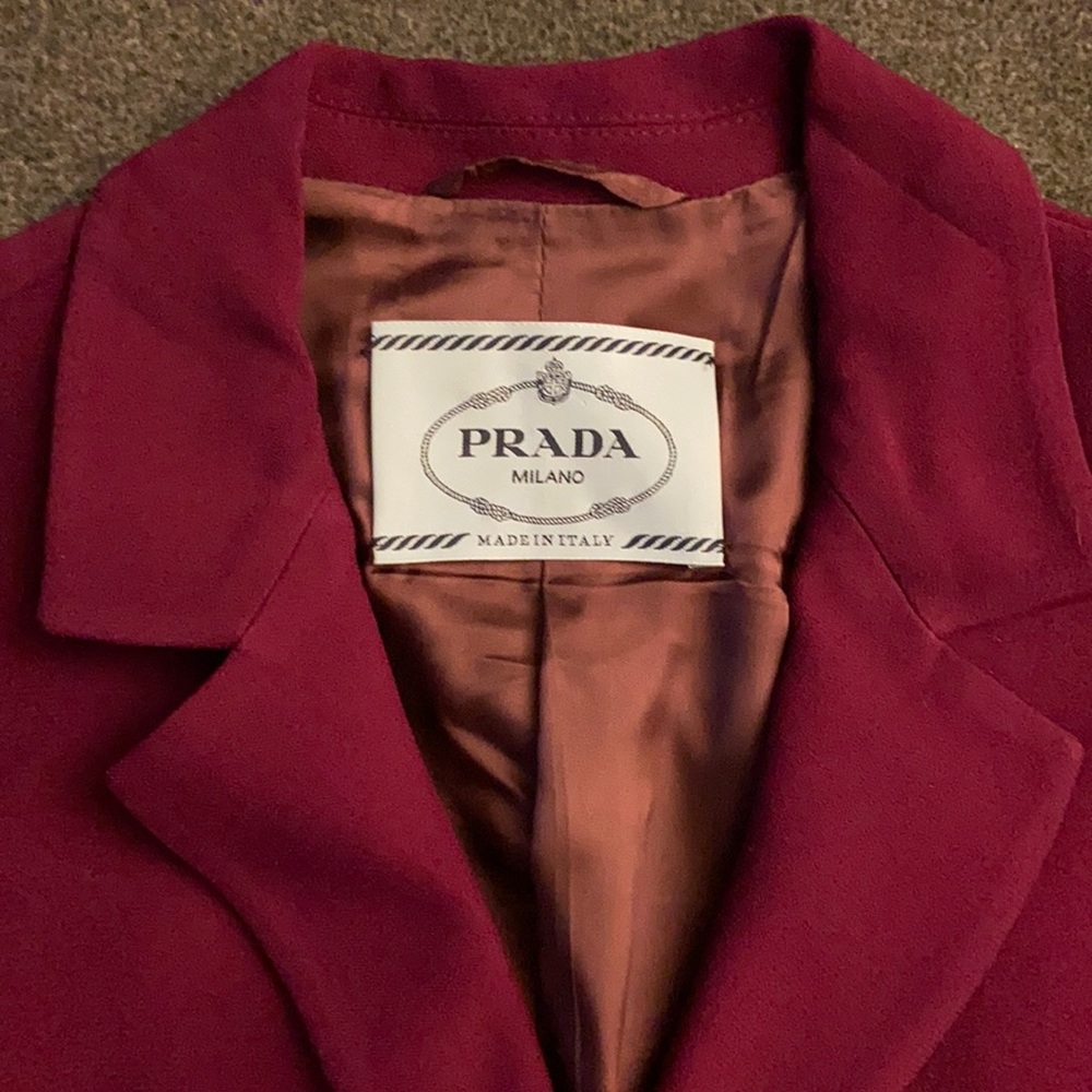 Prada rasberry blazer. Size 42